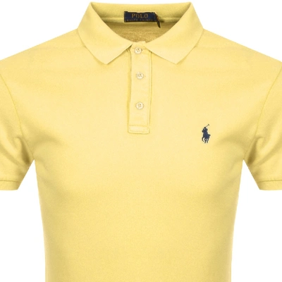 Shop Ralph Lauren Short Sleeved Polo T Shirt Yellow