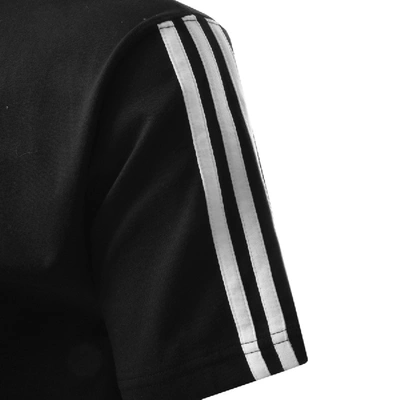 Shop Adidas Originals Trefoil Rib T Shirt Black