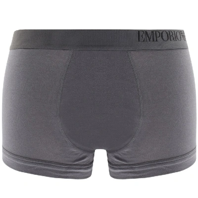 Shop Armani Collezioni Emporio Armani Underwear 3 Pack Boxers In Grey