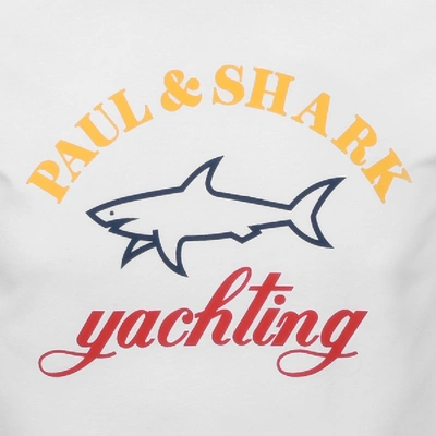 Shop Paul & Shark Paul And Shark Logo T Shirt White