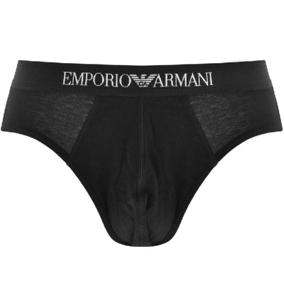 Shop Armani Collezioni Emporio Armani Underwear 2 Pack Boxer Briefs In Black