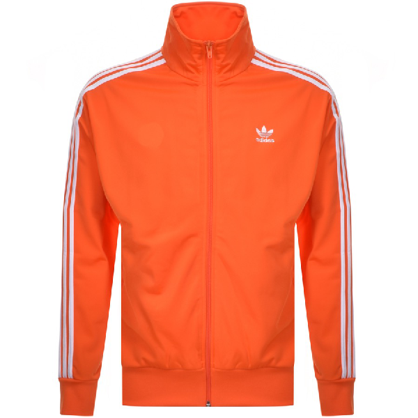 adidas track top orange