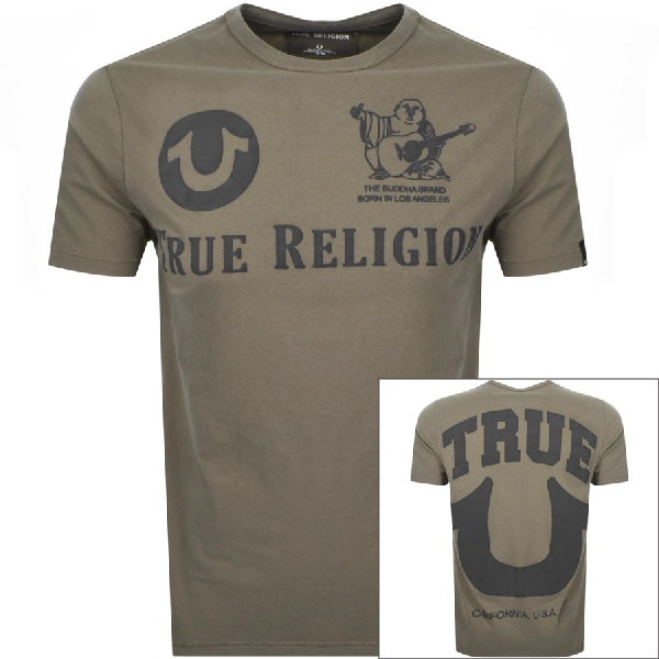 brown true religion shirt