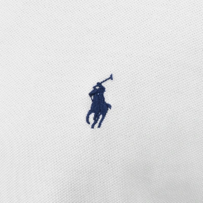Shop Ralph Lauren Custom Slim Fit Polo T Shirt White
