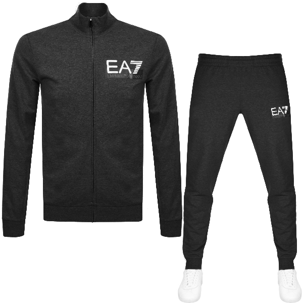 grey armani tracksuits