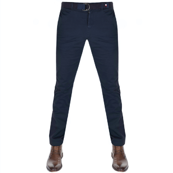 tommy hilfiger navy chinos