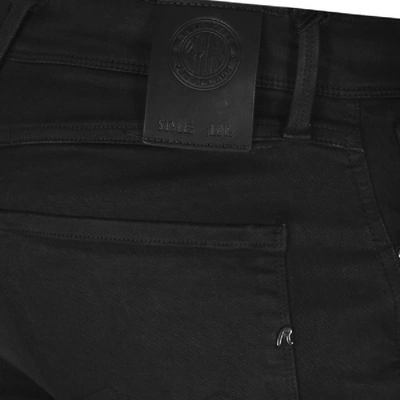 Shop Replay Anbass Hyperflex Jeans Black