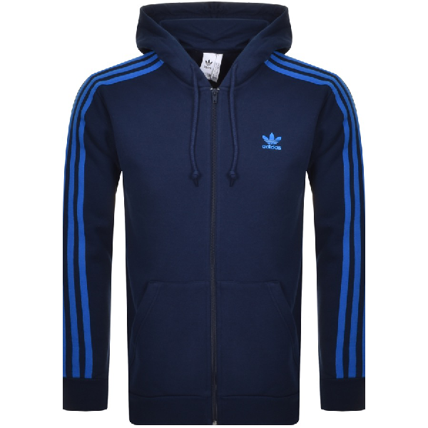 adidas navy zip hoodie