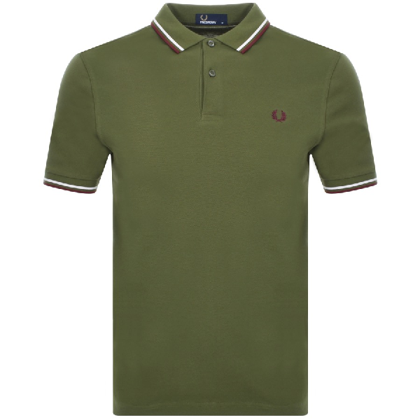 fred perry twin tipped t shirt green