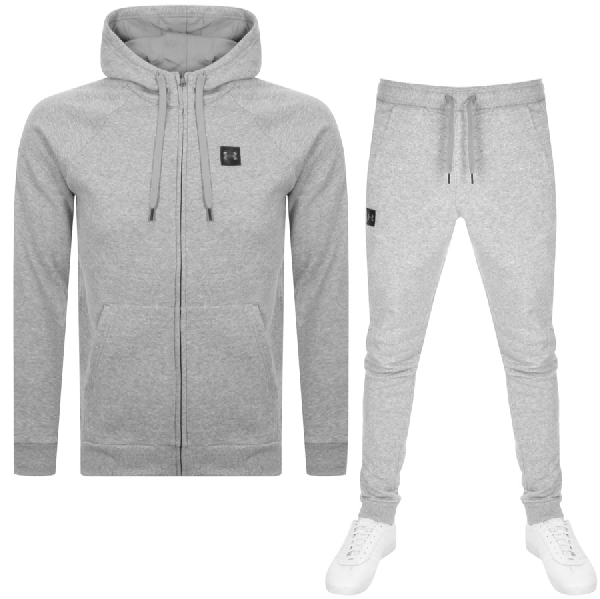 grey under armour tracksuit