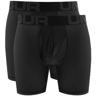 Shop Under Armour 2 Pack Boxer Shorts Black