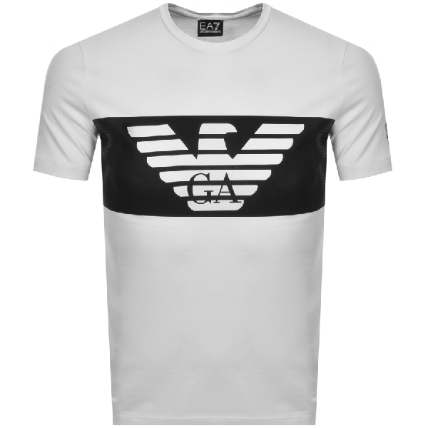 emporio armani logo crew t shirt