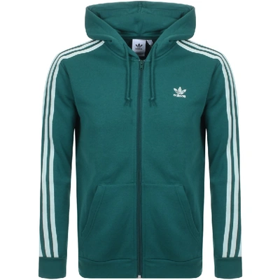 Green adidas shop zip up