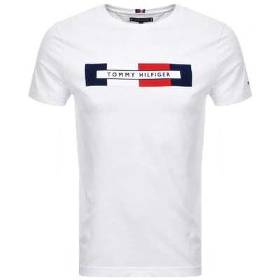 Shop Tommy Hilfiger Box Logo T Shirt White