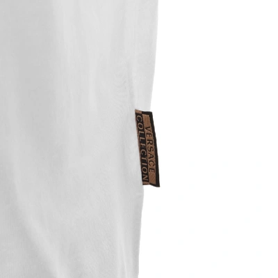 Shop Versace Crew Neck Logo T Shirt White
