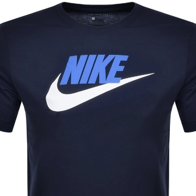 Shop Nike Futura Icon T Shirt Navy