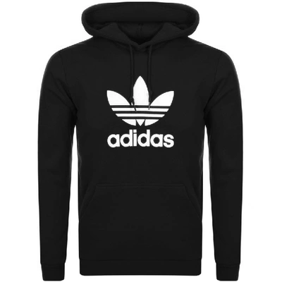 Shop Adidas Originals Trefoil Hoodie Black