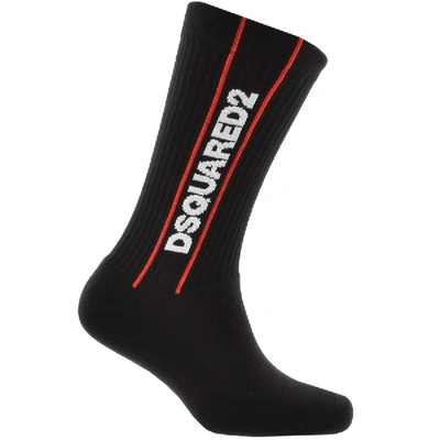 Shop Dsquared2 Underwear Logo Socks Black