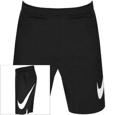 Shop Nike Training Logo Shorts Black