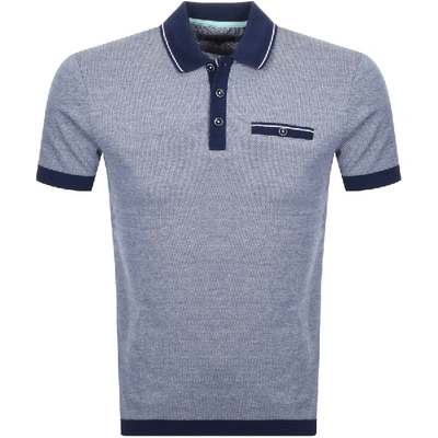 Shop Ted Baker Troop Polo T Shirt Navy