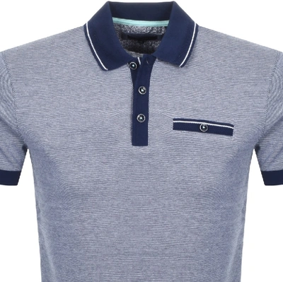 Shop Ted Baker Troop Polo T Shirt Navy