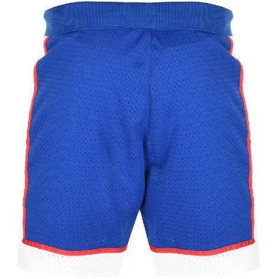 Shop Nike Logo Mesh Shorts Blue