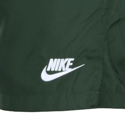 Shop Nike Flow Logo Swim Shorts Green