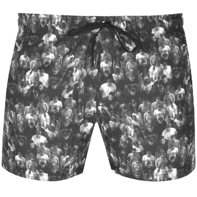 Shop Hugo Inagua Swim Shorts Grey