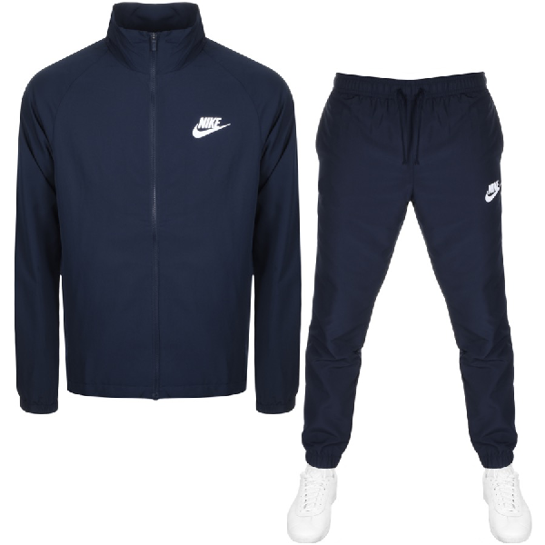 nike navy tape tracksuit