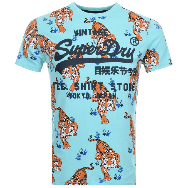 superdry tiger t shirt