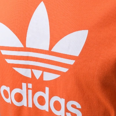 Shop Adidas Originals Trefoil T Shirt Orange