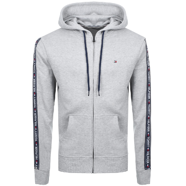 tommy hilfiger zip hoodie grey