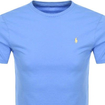 Shop Ralph Lauren Crew Neck T Shirt Blue In Blue / Yellow