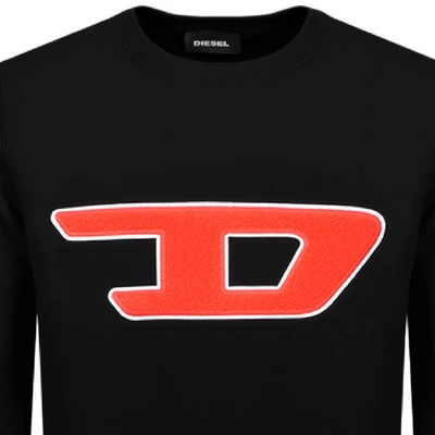 Shop Diesel Division D Logo Sweatshirt Black