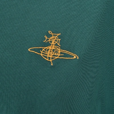 Shop Vivienne Westwood Orb Logo Oversized T Shirt Green