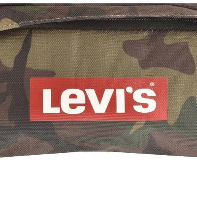 Shop Levi's Levis Logo Camouflage Banana Waist Bag Brown