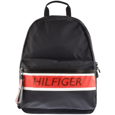 Shop Tommy Hilfiger Logo Backpack Navy