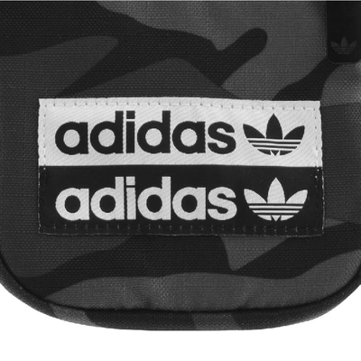 Shop Adidas Originals Camouflage Festival Bag Grey