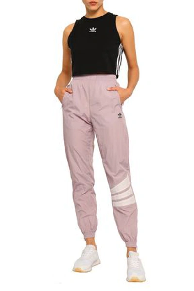 Adidas Originals Woman Striped Shell Track Pants Lilac | ModeSens