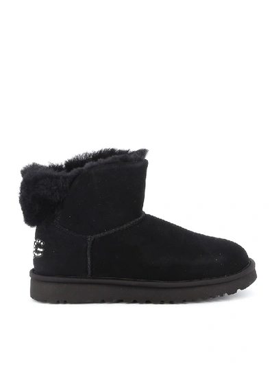 Shop Ugg Classic Bling Mini Black Booties