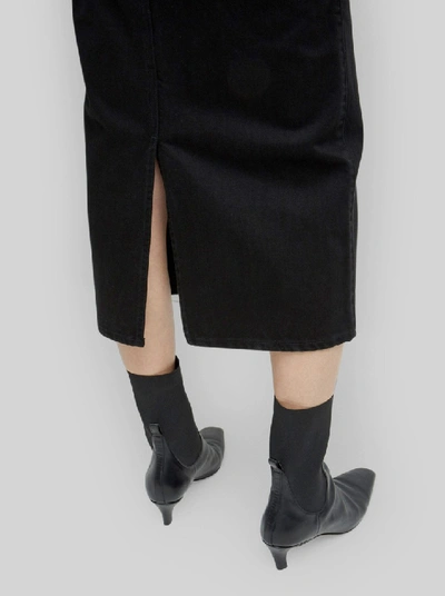 Shop Totême Bitti Denim Skirt In Black