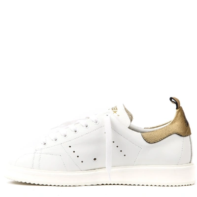 Shop Golden Goose Starter White Leather Sneaker