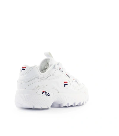 Shop Fila D-formation Wmn White Navy Blue Red Sneaker