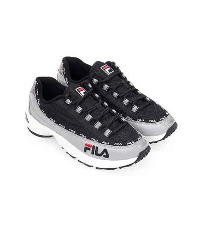 Shop Fila Dragster97 Grey Black Sneaker In White