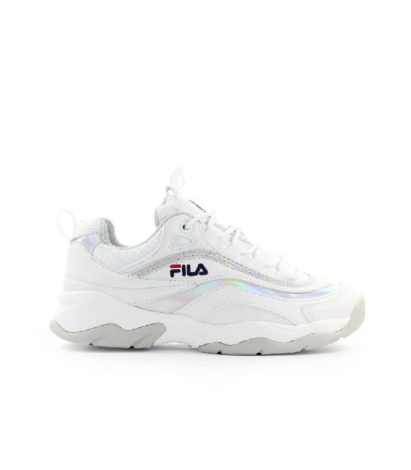 fila ray white silver