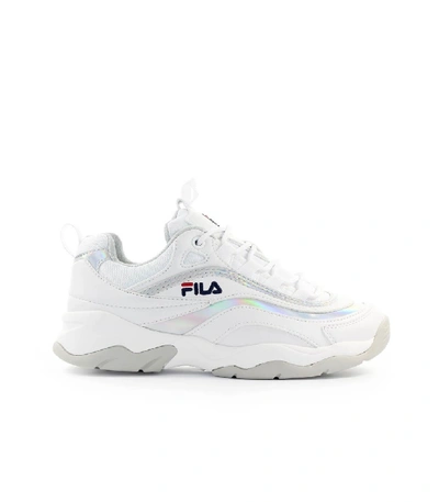 Fila Ray M Low Wmn White Silver Sneaker | ModeSens