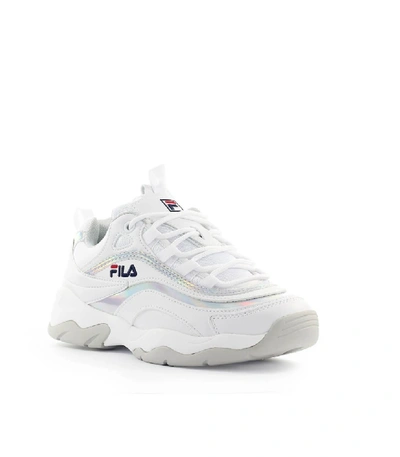 Fila Ray M Low Wmn White Silver Sneaker | ModeSens