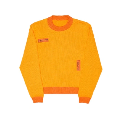 Shop Heron Preston Crazy Label Sweater In Orange