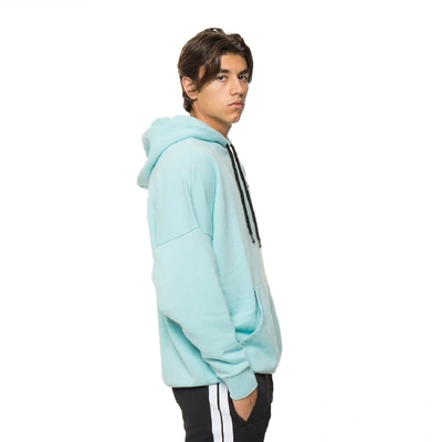 Shop Palm Angels New Basic Hoodie In Blue