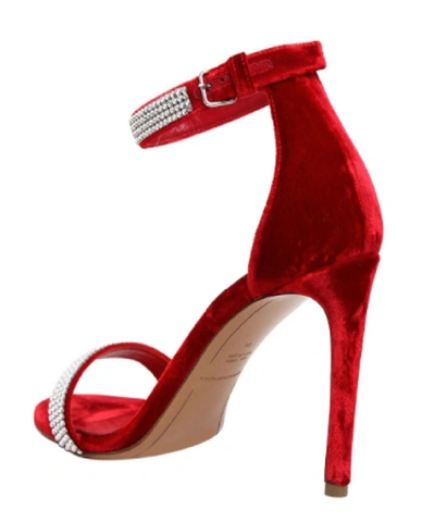Shop Alexandre Vauthier Velvet Women Red Heels